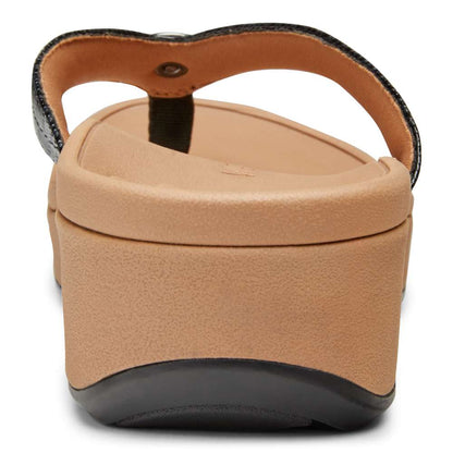 Pilar Platform Sandal - Black