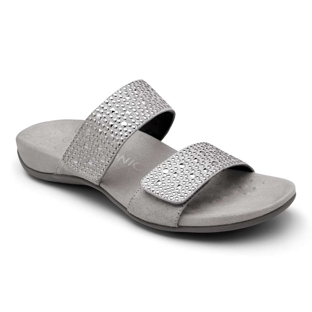 Samoa Slide Sandal - Pewter