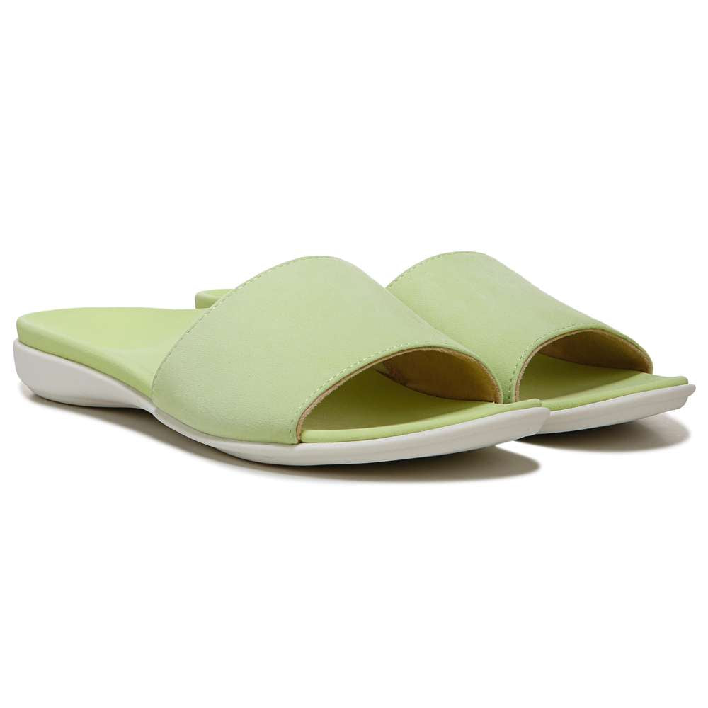 Val Slide Sandal - Pale Lime
