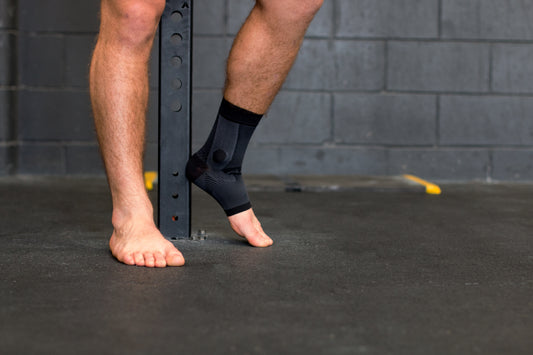 Lifestyle image for Ankle Bracing System Right (AF7) - Black