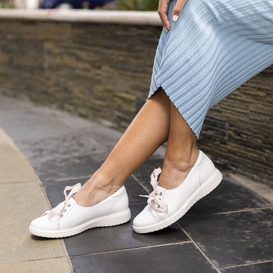 Lifestyle image for Bridgette Slip-On Sneaker - White