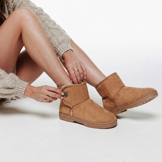 Lifestyle image for Fluffy II Slipper - Tan