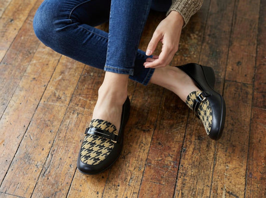 Lifestyle image for Montmartre Wedged Loafer - Houndstooth